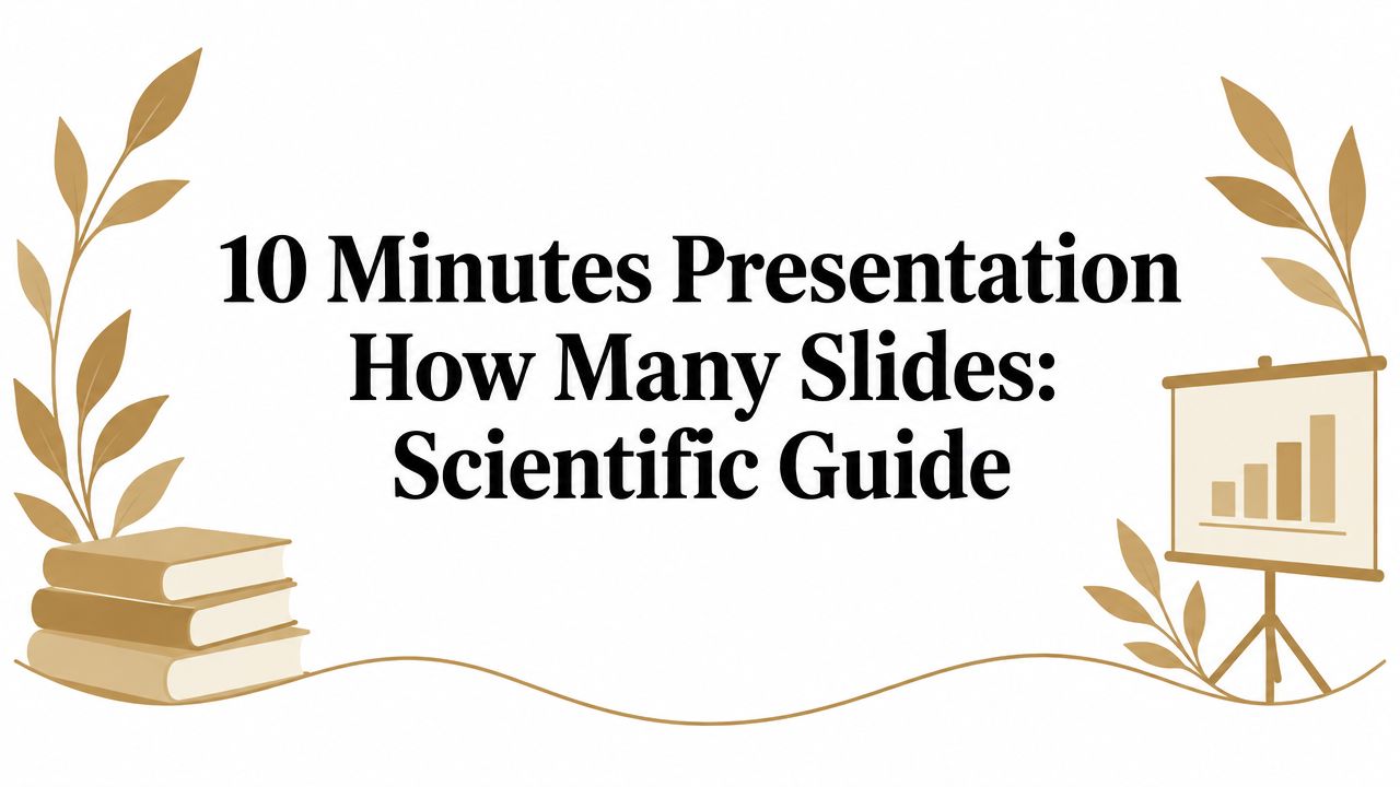 10 Minutes Presentation How Many Slides: Scientific Guide